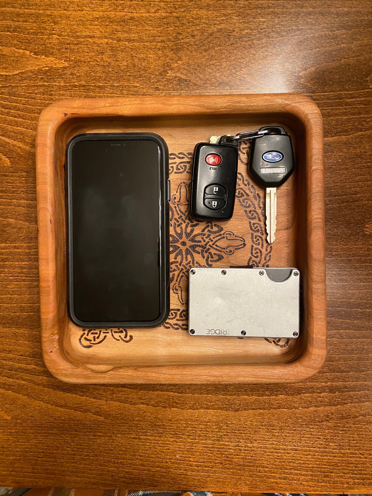 CUSTOM ORDERS - Valet Trays - Handcrafted Cherry Wood - Let’s work together on a design - Personalization Available