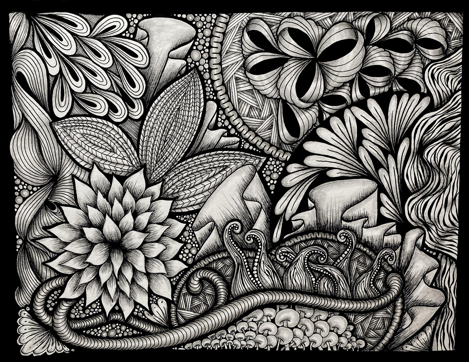 Ink and Charcoal Artwork